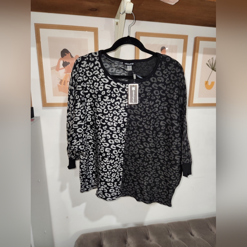Leopard design blouse